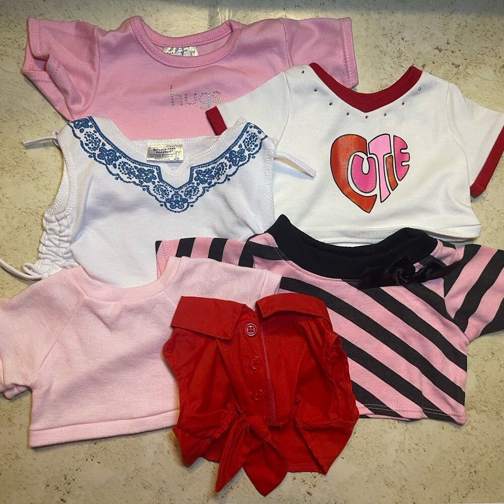 Build-A-Bear Vintage Y2K Lot of 6 Tops